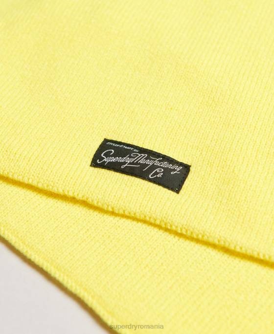 Superdry eșarfă clasică de epocă accesorii galben femei JX0Z4230