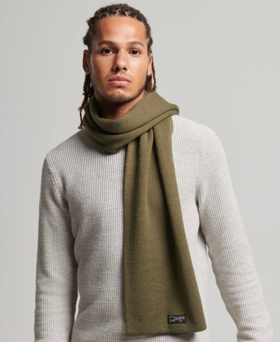 Superdry eșarfă clasică de epocă accesorii kaki femei JX0Z4231