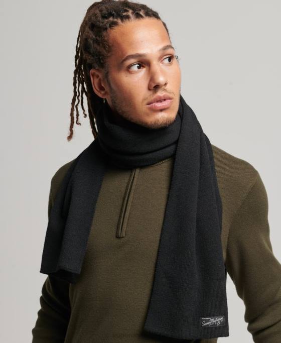 Superdry eșarfă clasică de epocă accesorii negru femei JX0Z4229