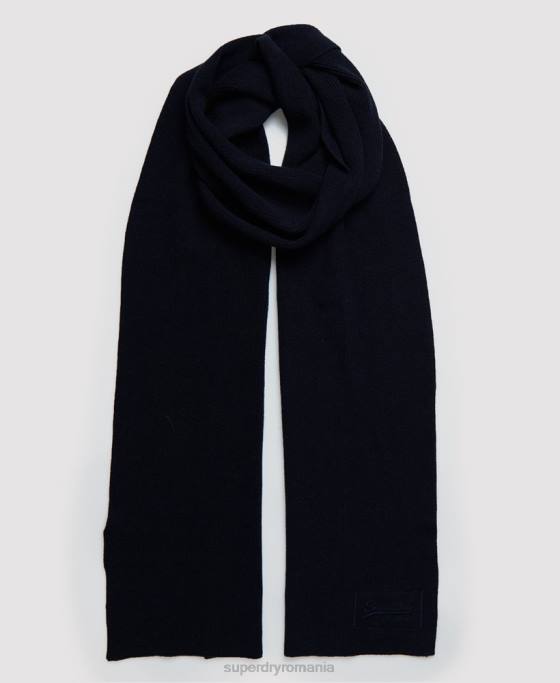 Superdry eșarfă cu etichetă portocalie accesorii marina bărbați JX0Z6436