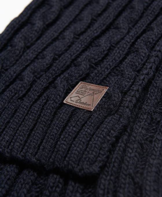 Superdry eșarfă de cablu trauler accesorii marina bărbați JX0Z6409