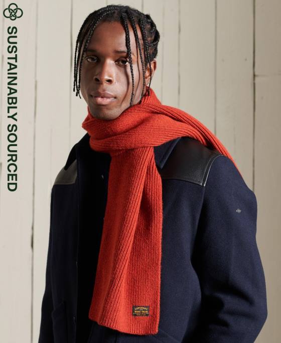 Superdry eșarfă radar accesorii roșu bărbați JX0Z1817