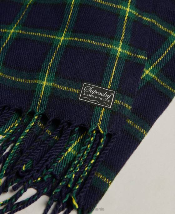 Superdry eșarfă vintage check accesorii marina femei JX0Z4239