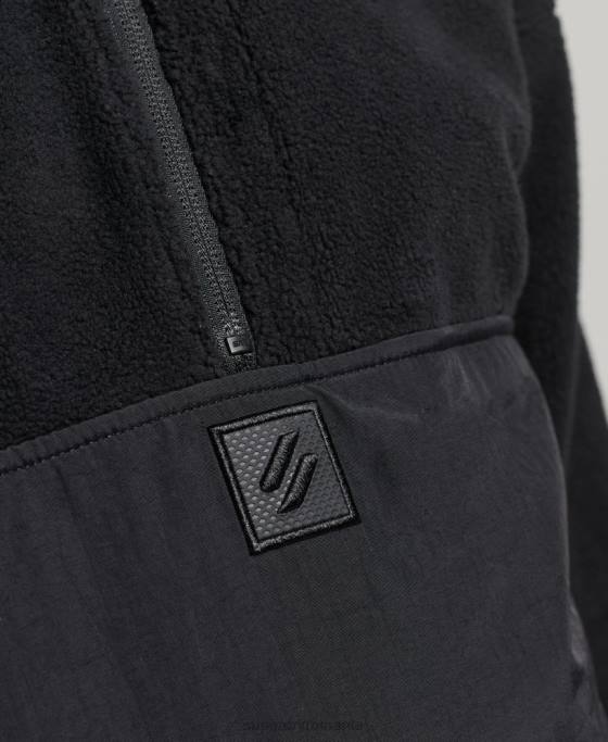 Superdry fleece hibrid tech îmbrăcăminte negru femei JX0Z5756