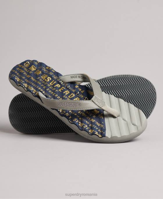 Superdry flip flop de înot premium pantofi negru femei JX0Z6726
