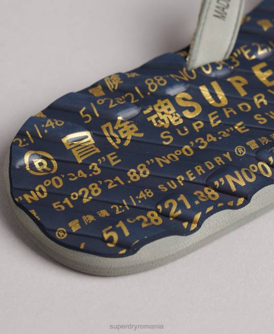 Superdry flip flop de înot premium pantofi negru femei JX0Z6726