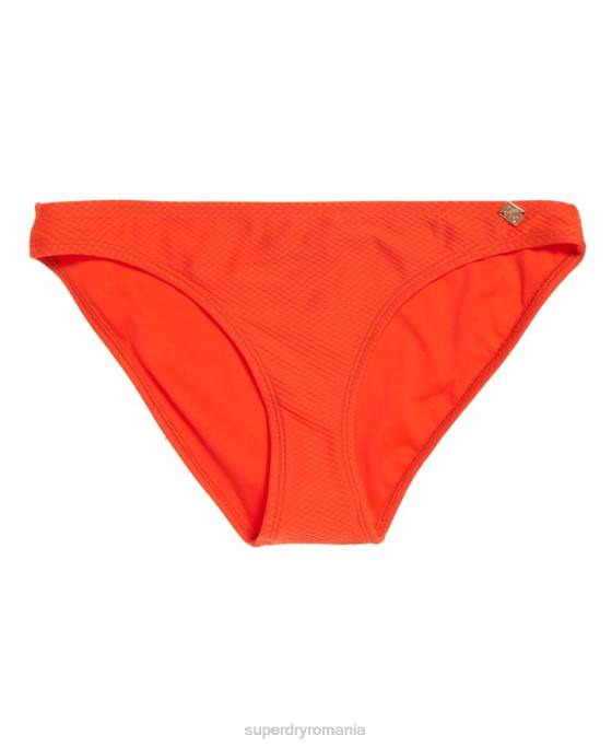 Superdry fund de bikini texturat sophia îmbrăcăminte portocale femei JX0Z3264