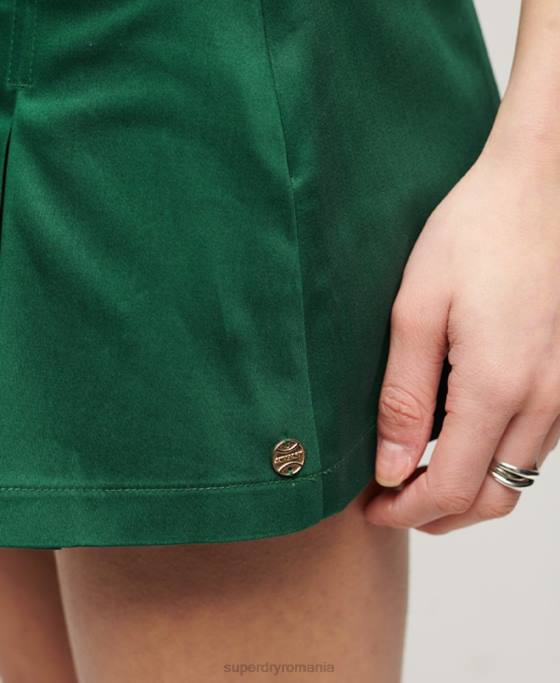 Superdry fusta de tenis îmbrăcăminte verde femei JX0Z4138