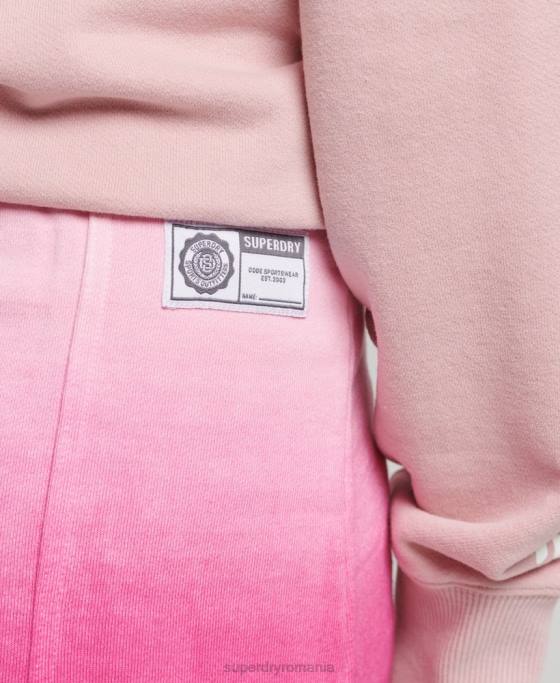 Superdry fusta de vopsea prin scufundare esentiala îmbrăcăminte roz femei JX0Z4162