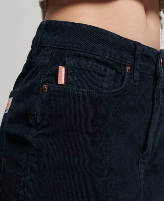 Superdry fusta mini din snur vintage îmbrăcăminte marina femei JX0Z4137