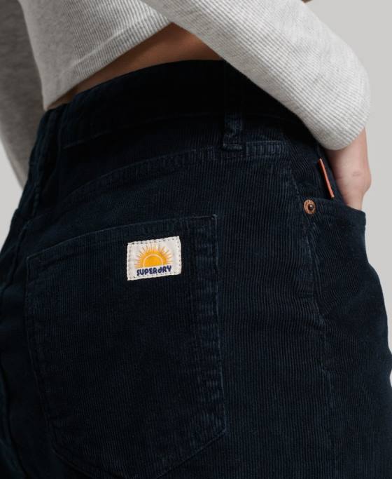 Superdry fusta mini din snur vintage îmbrăcăminte marina femei JX0Z4137