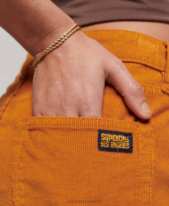 Superdry fusta mini din snur vintage îmbrăcăminte maro femei JX0Z4149
