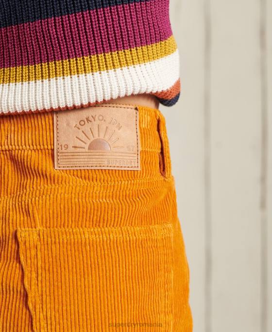 Superdry fusta mini snur îmbrăcăminte aur femei JX0Z6626