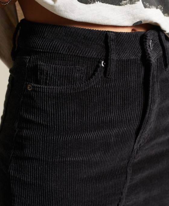 Superdry fusta mini snur îmbrăcăminte gri inchis femei JX0Z6709