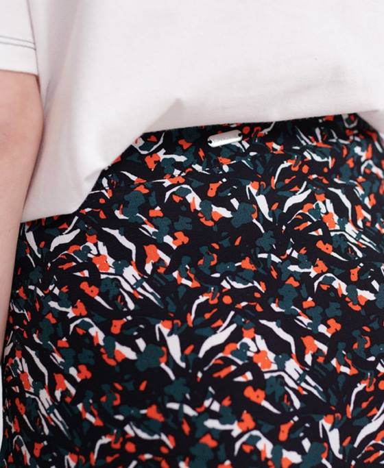 Superdry fustă midi canyon îmbrăcăminte albastru femei JX0Z4165