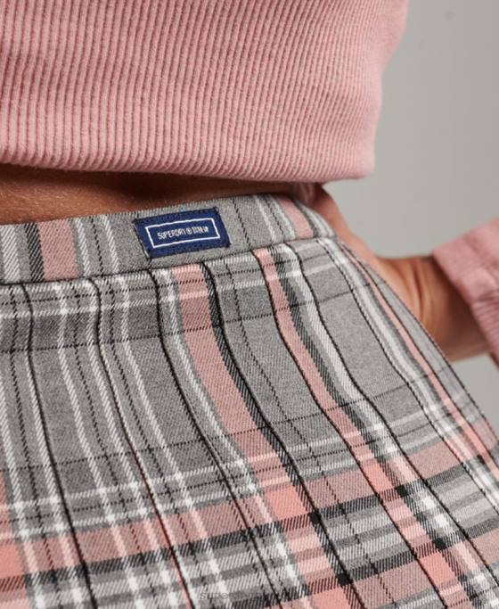 Superdry fustă mini plisată vintage îmbrăcăminte gri femei JX0Z4155