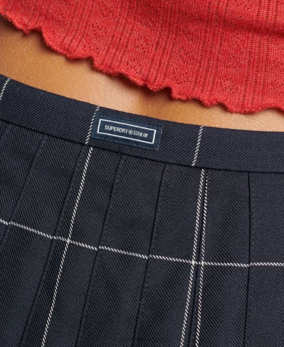 Superdry fustă mini plisată vintage îmbrăcăminte marina femei JX0Z4159