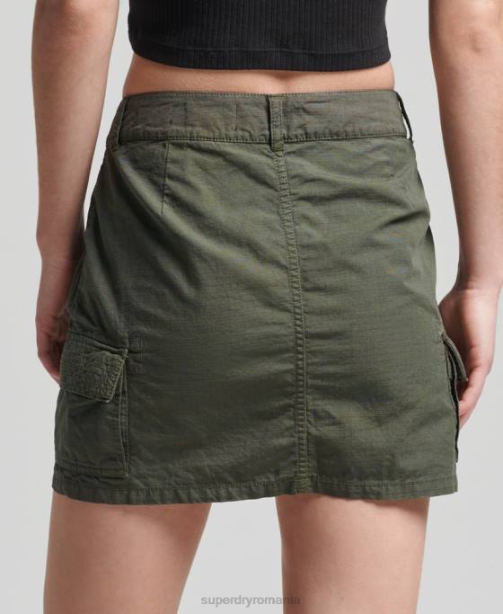 Superdry fustă mini utilitar vintage îmbrăcăminte kaki femei JX0Z6519