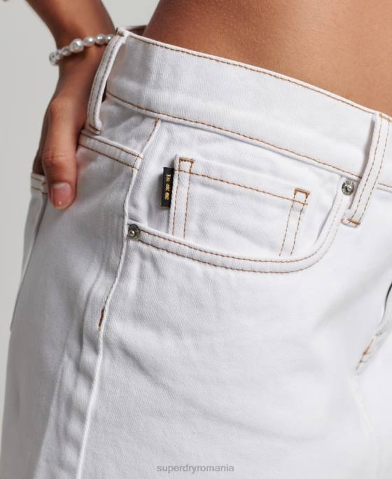 Superdry fustă mini îmbrăcăminte de lucru îmbrăcăminte alb femei JX0Z4125