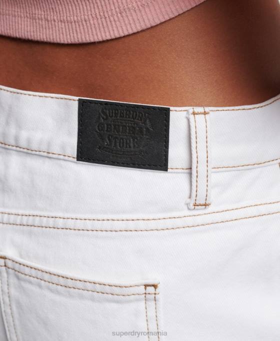 Superdry fustă mini îmbrăcăminte de lucru îmbrăcăminte alb femei JX0Z4125