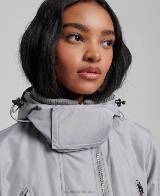 Superdry geaca de munte sd-windcheater îmbrăcăminte gri deschis femei JX0Z3533