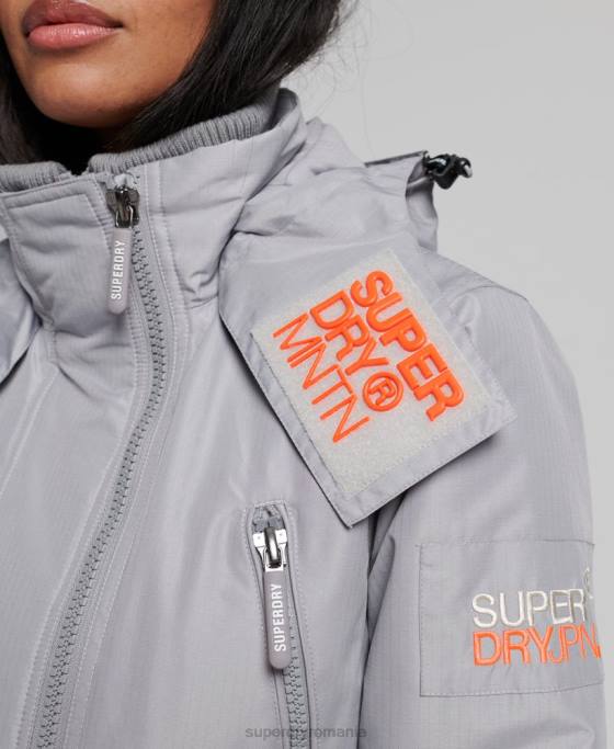 Superdry geaca de munte sd-windcheater îmbrăcăminte gri deschis femei JX0Z3533