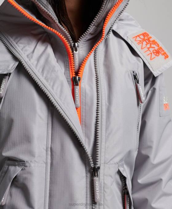 Superdry geaca de munte sd-windcheater îmbrăcăminte gri deschis femei JX0Z3533