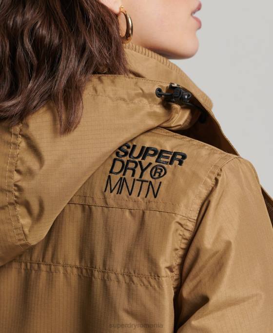 Superdry geaca de munte sd-windcheater îmbrăcăminte maro femei JX0Z3618