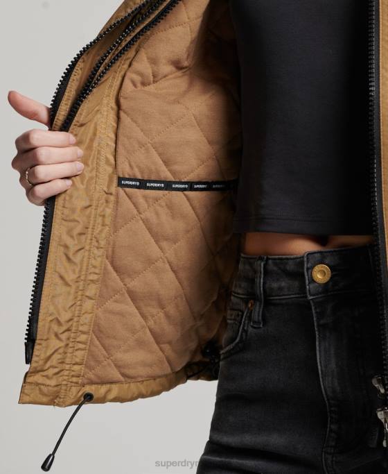Superdry geaca de munte sd-windcheater îmbrăcăminte maro femei JX0Z3618