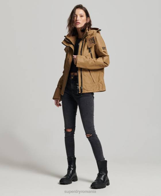 Superdry geaca de munte sd-windcheater îmbrăcăminte maro femei JX0Z3618