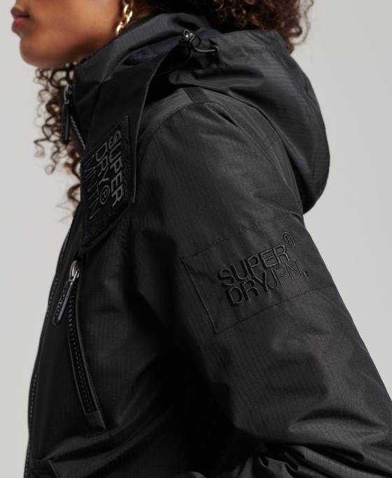 Superdry geaca de munte sd-windcheater îmbrăcăminte negru femei JX0Z3628