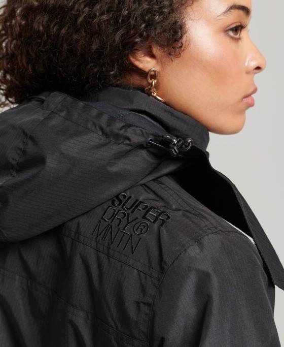 Superdry geaca de munte sd-windcheater îmbrăcăminte negru femei JX0Z3628