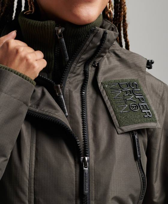 Superdry geaca de munte sd-windcheater îmbrăcăminte verde femei JX0Z3728