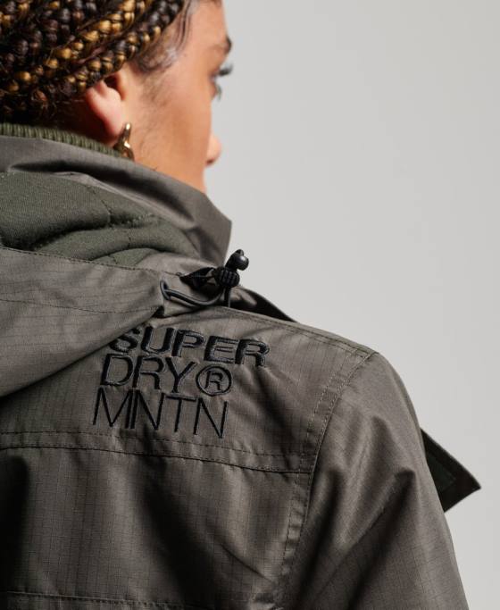 Superdry geaca de munte sd-windcheater îmbrăcăminte verde femei JX0Z3728