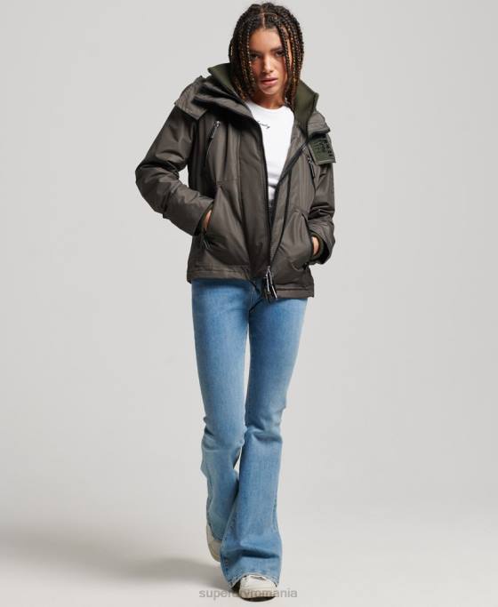 Superdry geaca de munte sd-windcheater îmbrăcăminte verde femei JX0Z3728