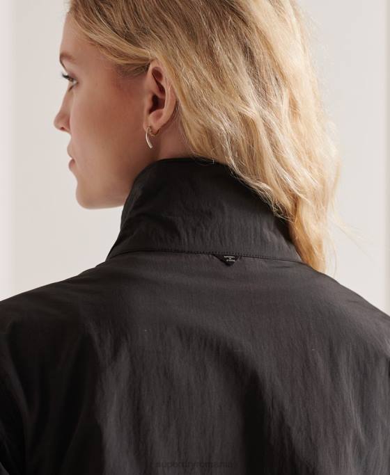 Superdry geaca ripstop cu 6 buzunare îmbrăcăminte negru femei JX0Z5641