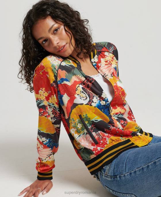 Superdry geaca suikajan cu imprimeu vintage îmbrăcăminte multi femei JX0Z3521
