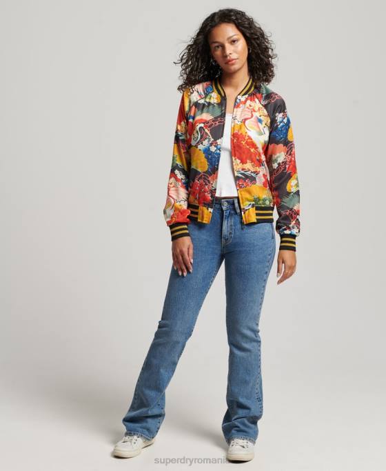 Superdry geaca suikajan cu imprimeu vintage îmbrăcăminte multi femei JX0Z3521