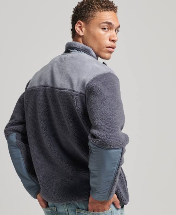 Superdry geaca xpd borg îmbrăcăminte Violet bărbați JX0Z656