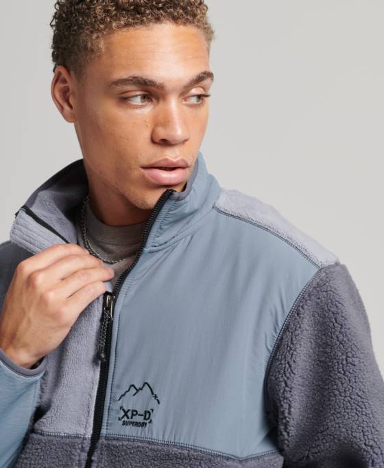 Superdry geaca xpd borg îmbrăcăminte Violet bărbați JX0Z656