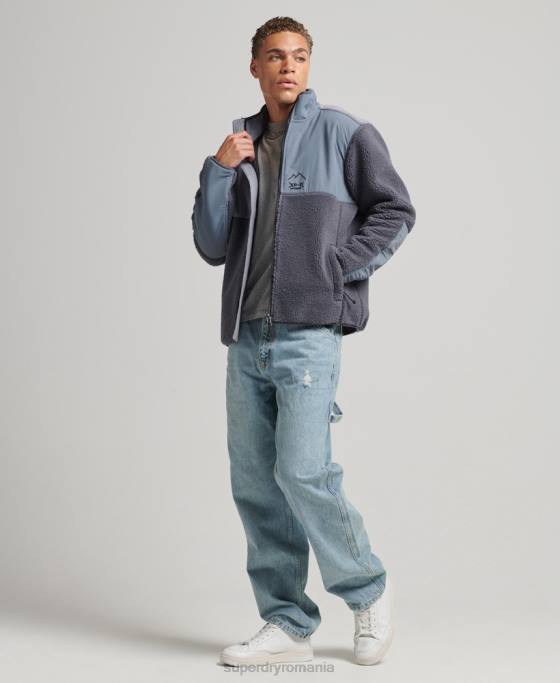 Superdry geaca xpd borg îmbrăcăminte Violet bărbați JX0Z656