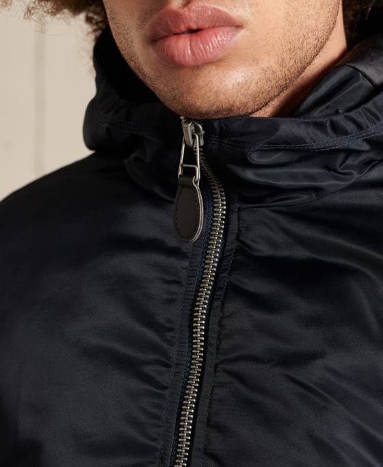 Superdry geacă bomber cu glugă ma1 îmbrăcăminte marina bărbați JX0Z4658