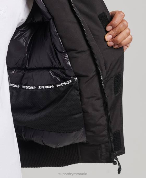 Superdry geacă bomber căptușită expedition everest îmbrăcăminte negru bărbați JX0Z4591
