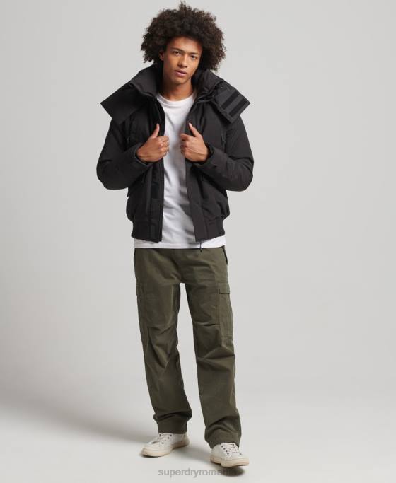 Superdry geacă bomber căptușită expedition everest îmbrăcăminte negru bărbați JX0Z4591