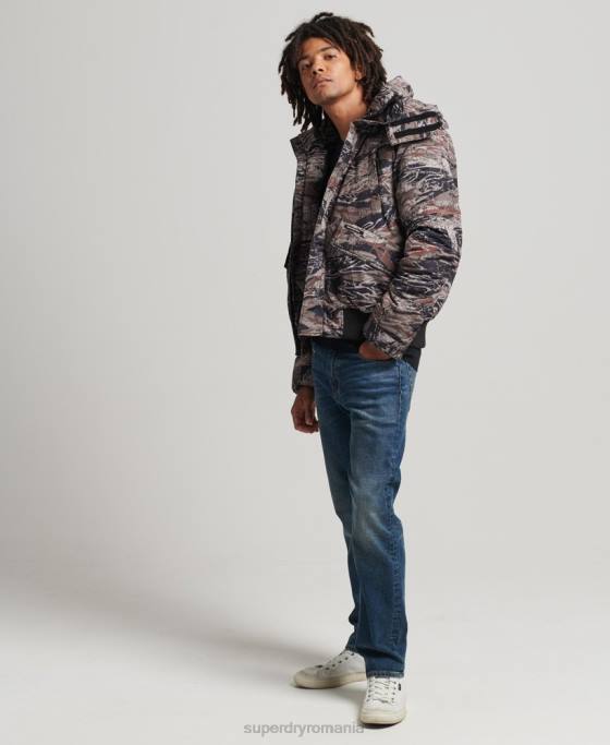 Superdry geacă bomber căptușită expedition everest îmbrăcăminte verde bărbați JX0Z4449