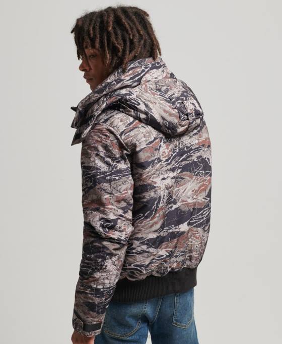 Superdry geacă bomber căptușită expedition everest îmbrăcăminte verde bărbați JX0Z4449