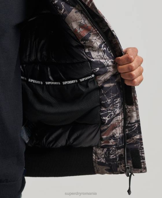 Superdry geacă bomber căptușită expedition everest îmbrăcăminte verde bărbați JX0Z4449