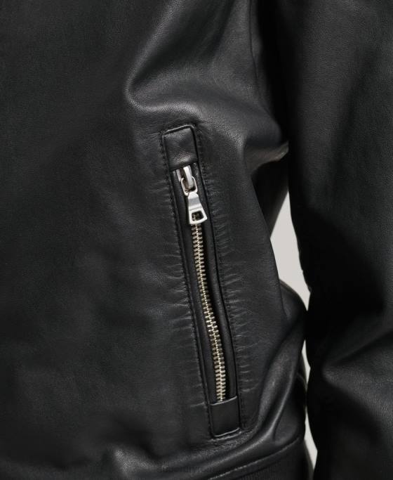 Superdry geacă bomber de zbor din piele îmbrăcăminte negru femei JX0Z5723