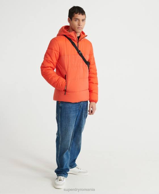 Superdry geacă casual căptușită îmbrăcăminte portocale bărbați JX0Z4755