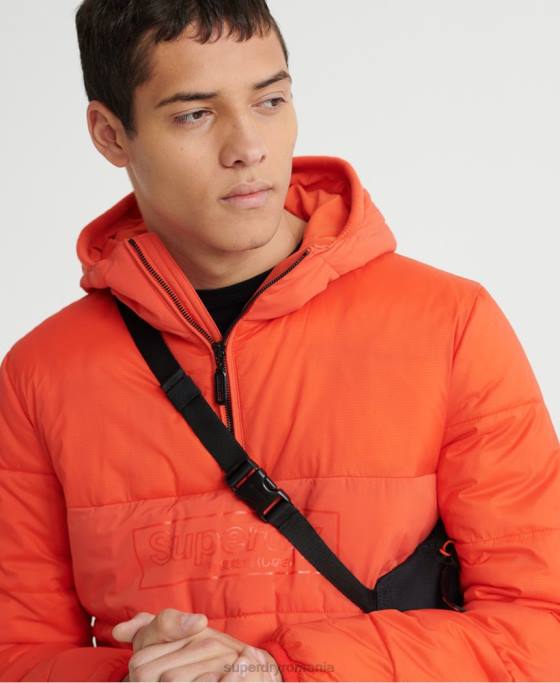 Superdry geacă casual căptușită îmbrăcăminte portocale bărbați JX0Z4755